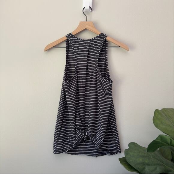 Lululemon All Tied Up Tank Modern Stripe Heathered Black White (First Release) - Picture 5 of 12